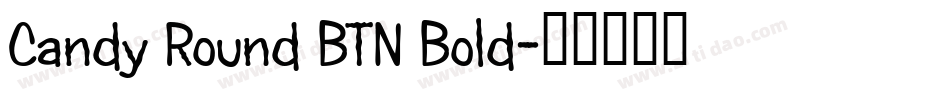 Candy Round BTN Bold字体转换